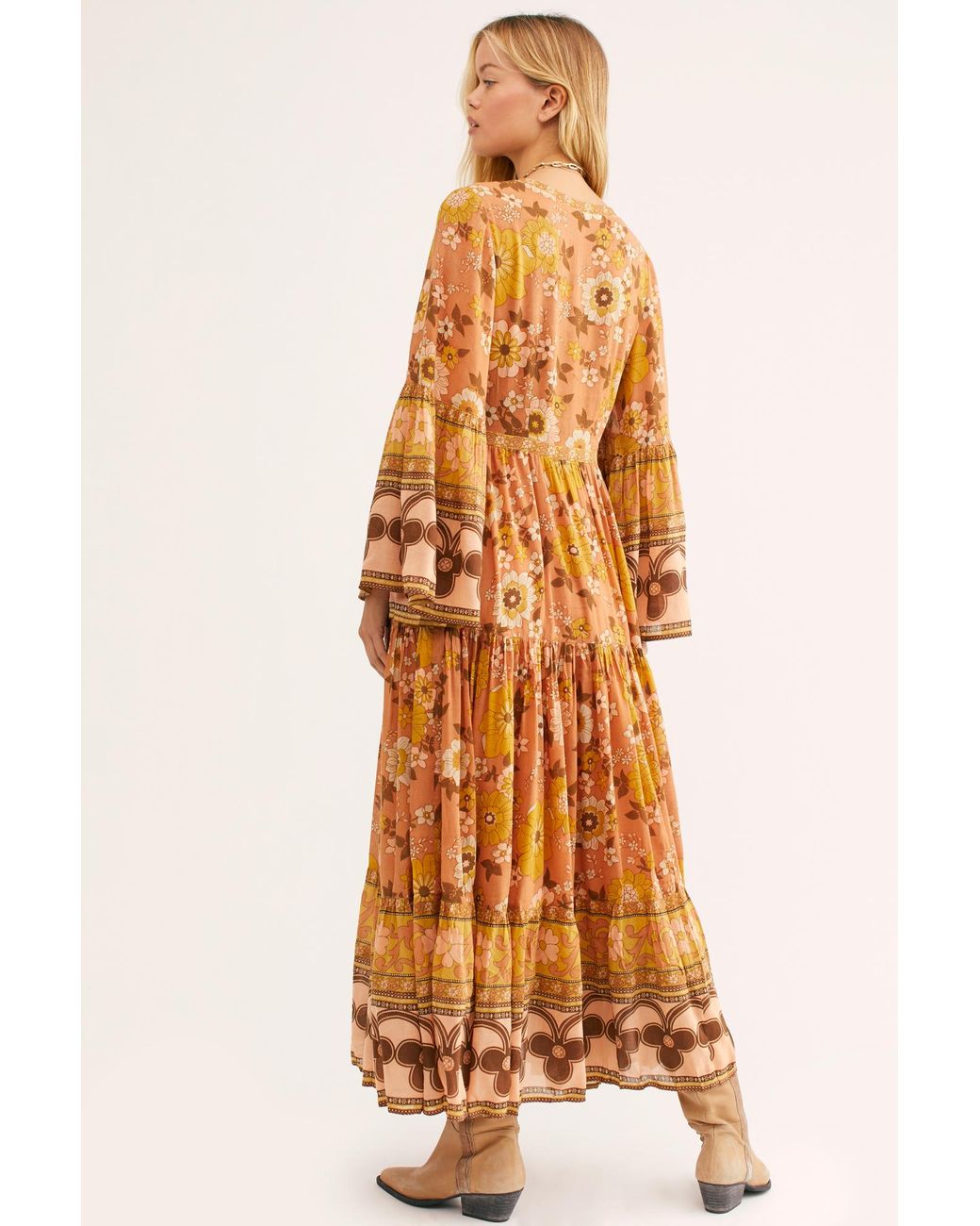 Free People Buttercup Gown By Spell And The Gypsy Collective in Orange ...