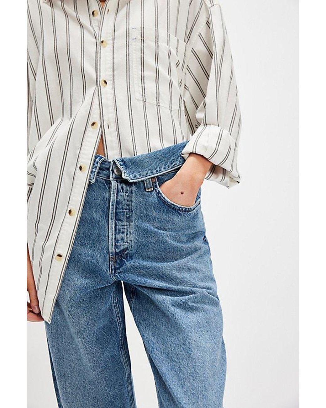 Agolde Blue Echo Taper Jeans