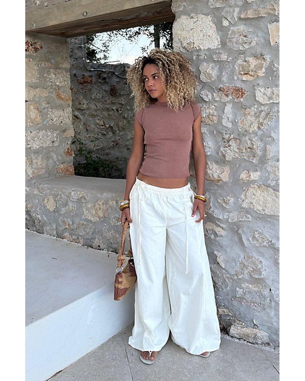 free-est Gray Sun Dazed Pants By