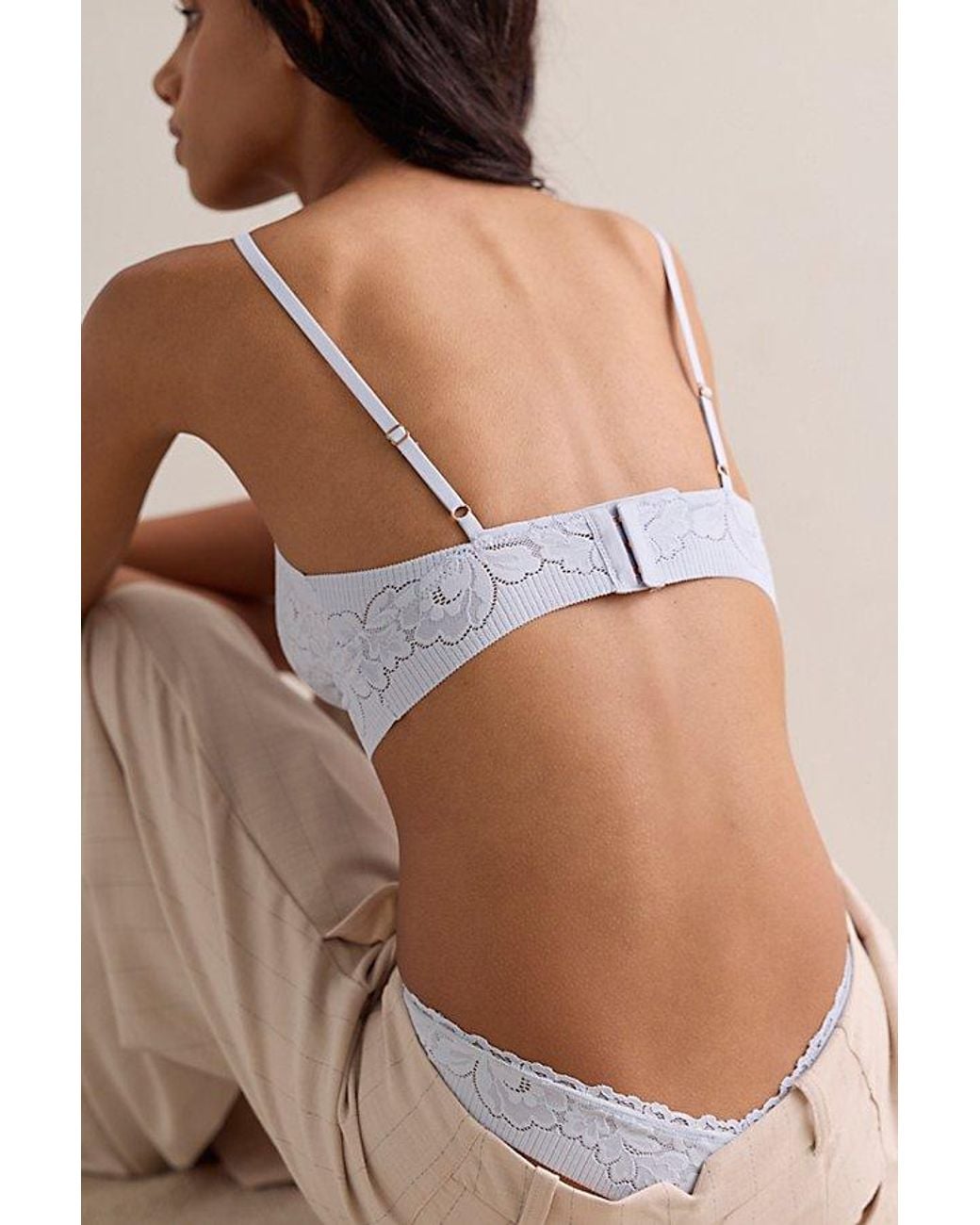 Intimately By Free People Brown Smooth Talking Lace Triangle Bralette By
