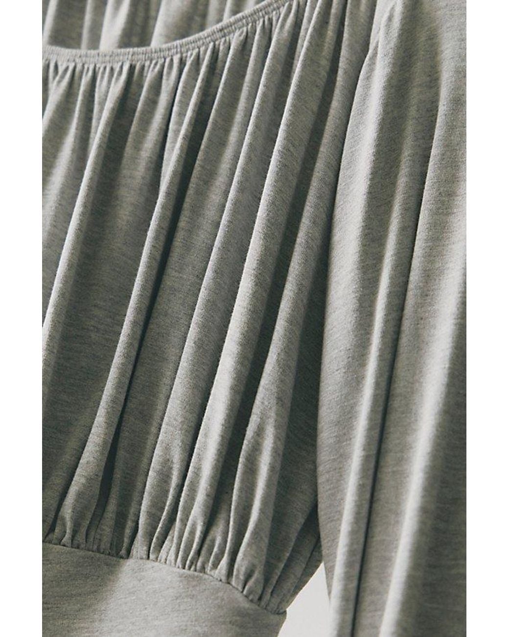 free-est Gray Daphne Top By