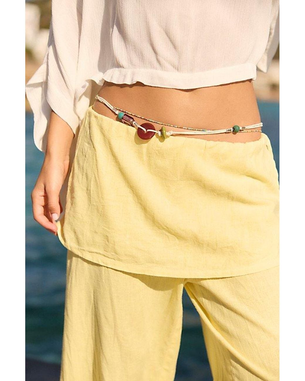 Free People Purple Imara Belly Chain