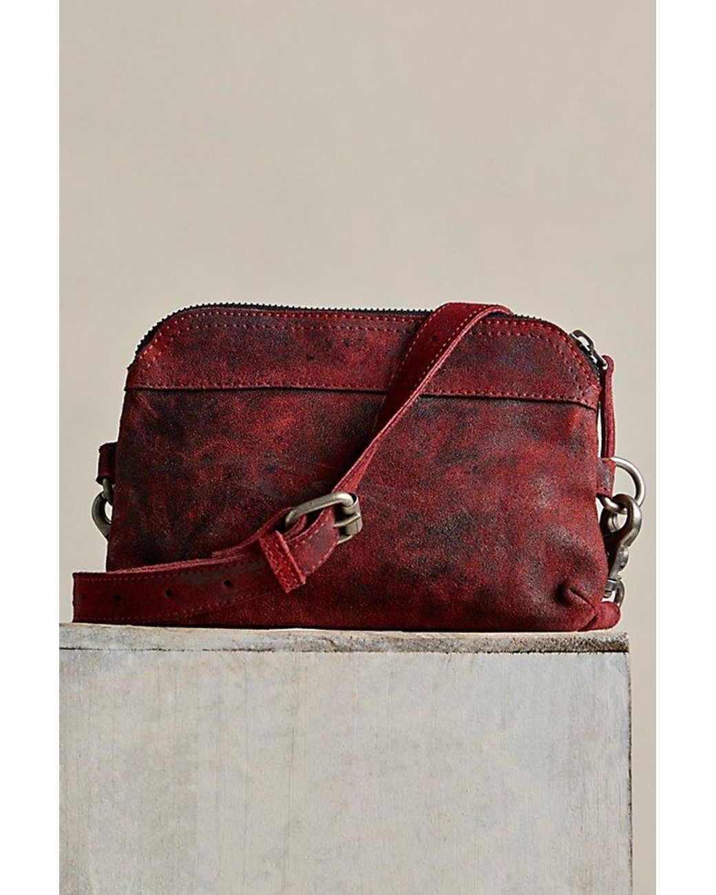 Free People Red Houston Belt Bag
