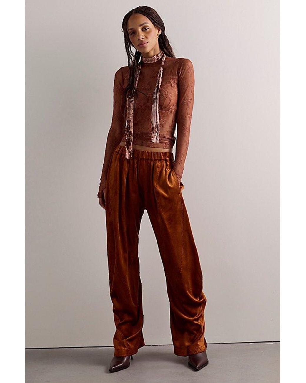 Intimately By Free People Orange Lady Lux Layering Top By