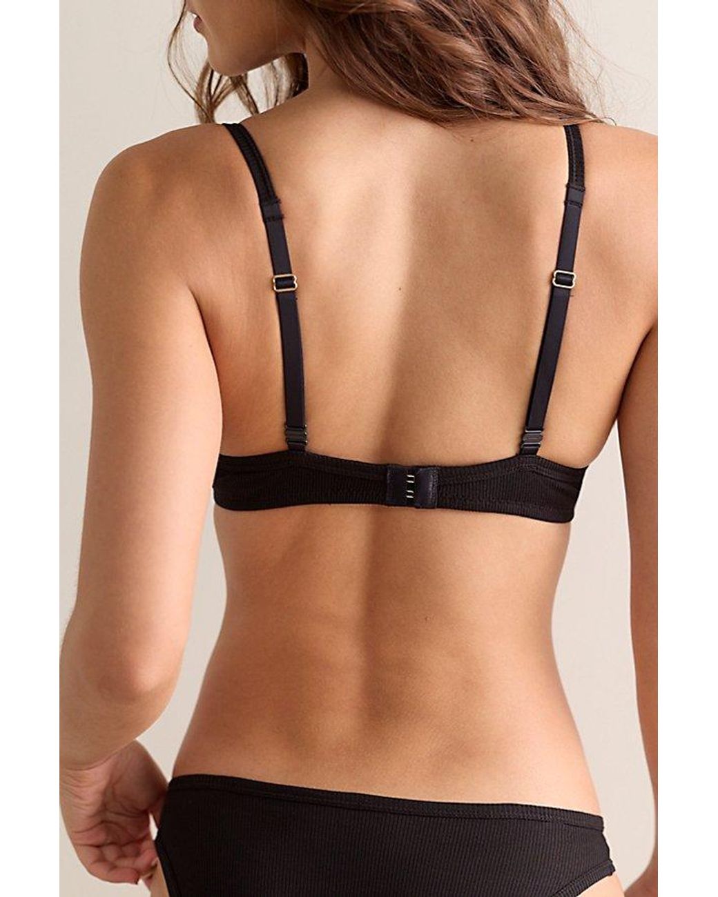 Nudea Black The Organic Cotton Easy Does It Bralette