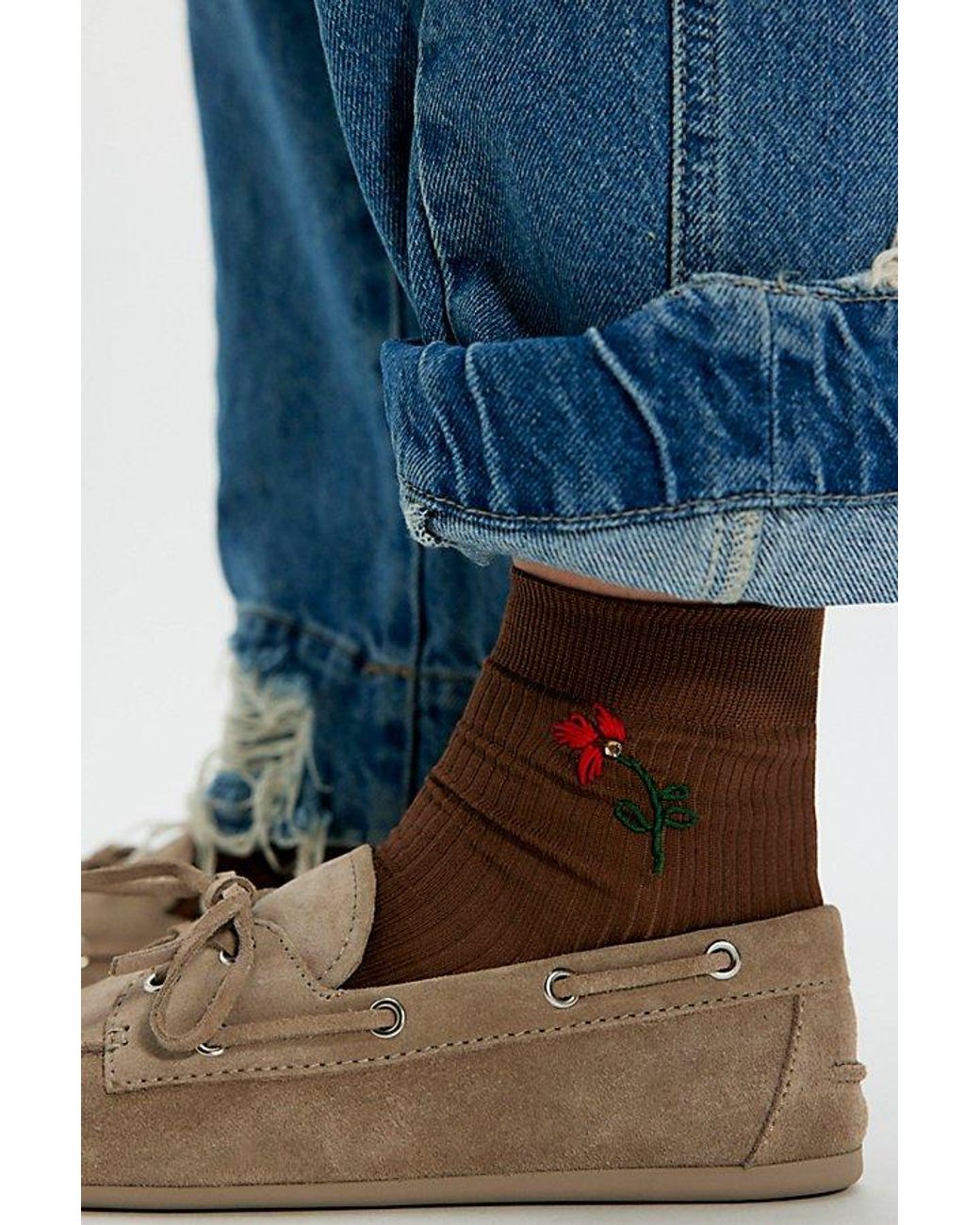 Maria La Rosa Blue Iris Socks By