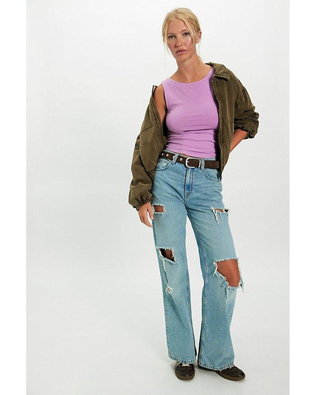 Free People Purple We The Free Iconic Tank