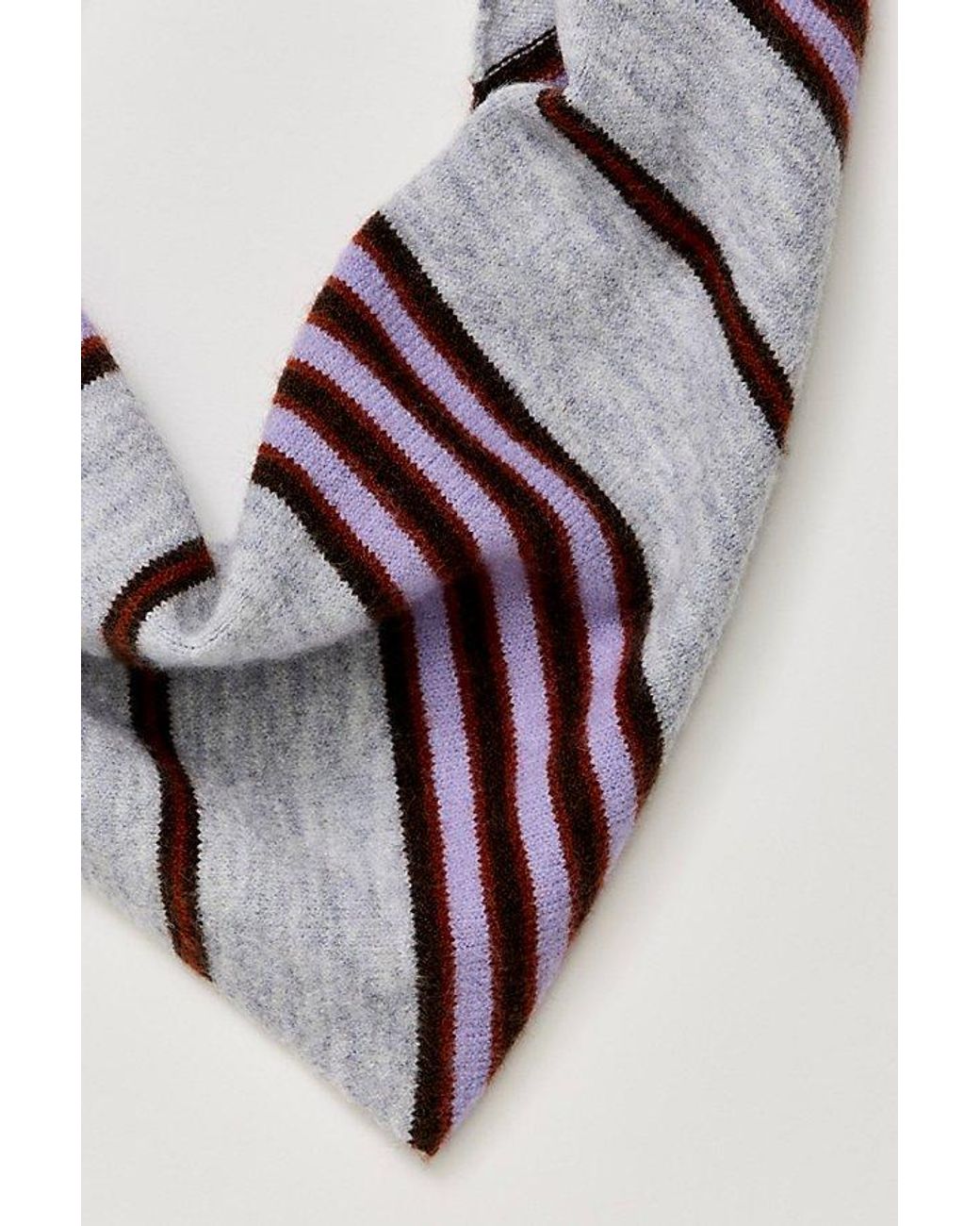 Free People Multicolor Rugby Triangle Scarf