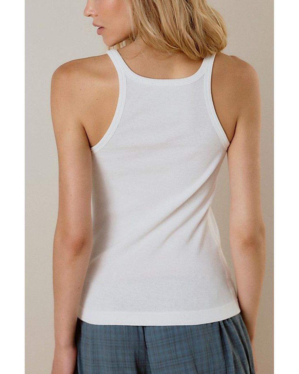 Intimately By Free People White Throw It On Tank Top By