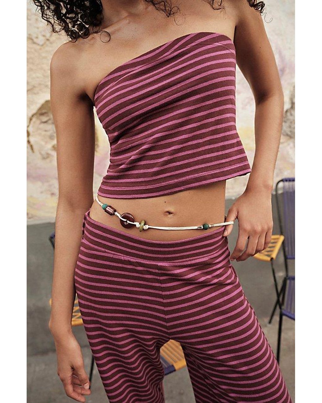 Free People Purple Imara Belly Chain