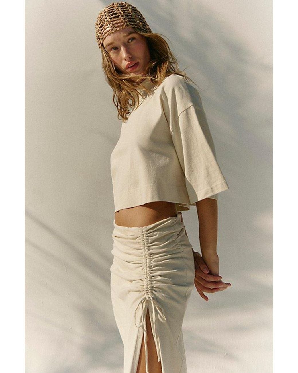 free-est Natural Clara Skirt Set By
