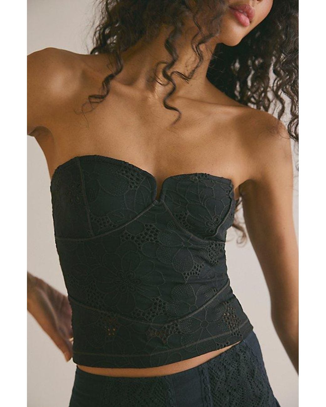 Intimately By Free People Black Ever Afternoon Tube Top By