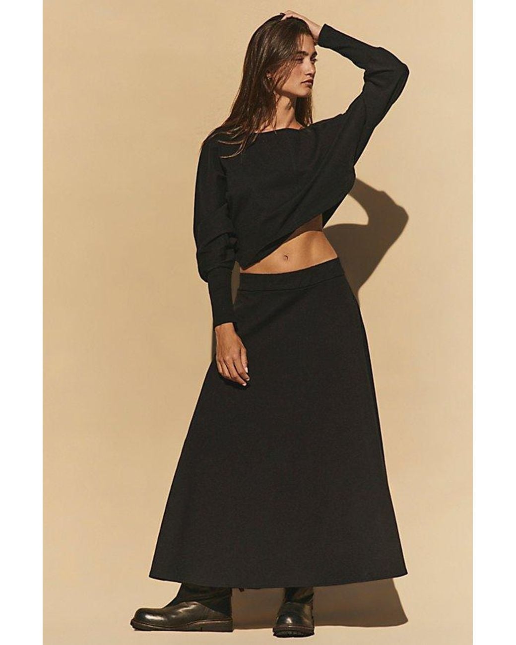 free-est Black Cilla Skirt Set By