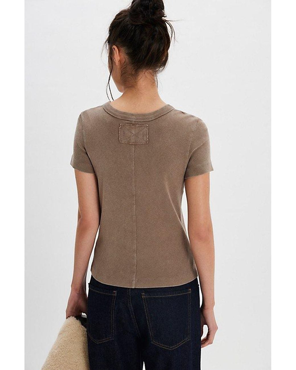 Free People Black Atlas Crew Tee
