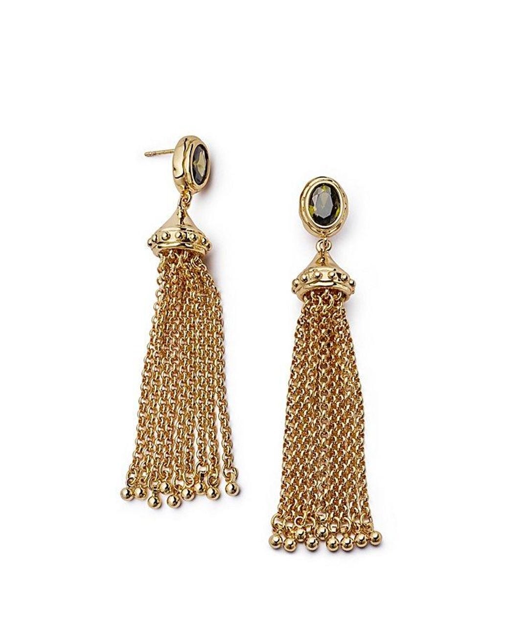 Daisy London Metallic X Free People Ada Tassel Earrings