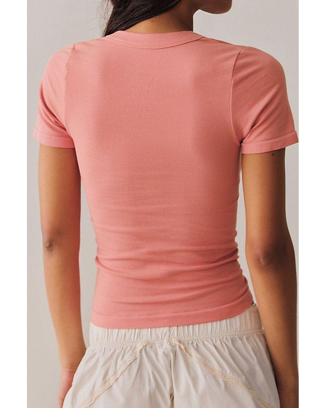Intimately By Free People Red Simply Soft Tee By