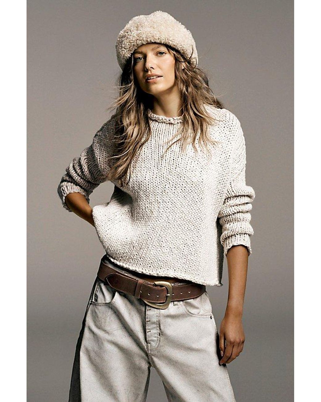 Free People Brown Charlie Leather Belt