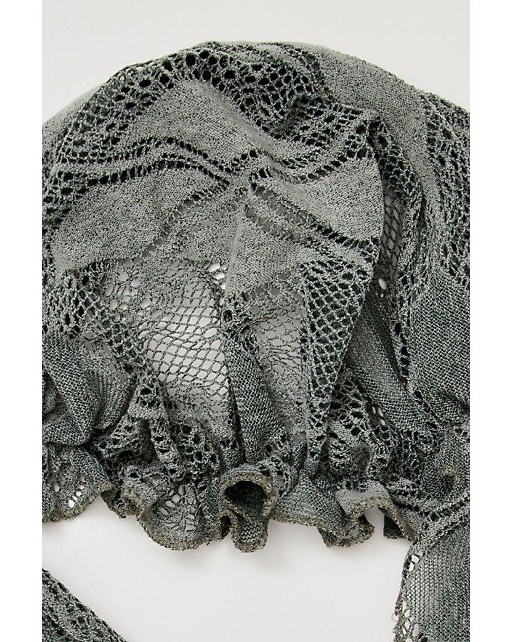 Free People Gray Mellody Hair Scarf