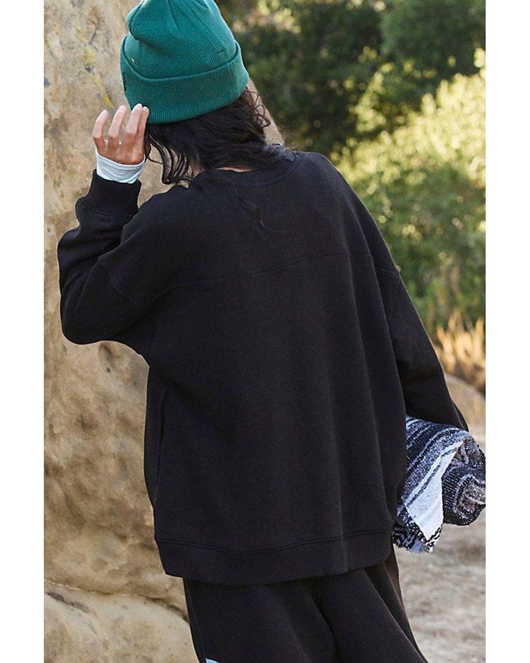 Fp Movement Blue All Star Embroidered Pullover
