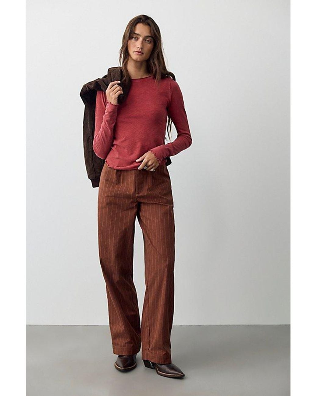 Free People Red We The Free Be My Baby Top