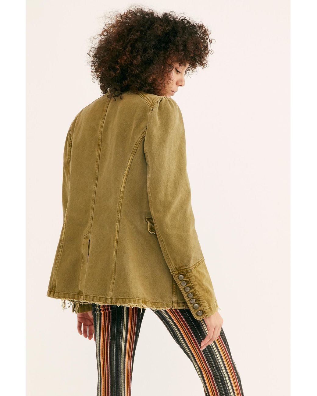 Denim Seamed And Structured Jacket 