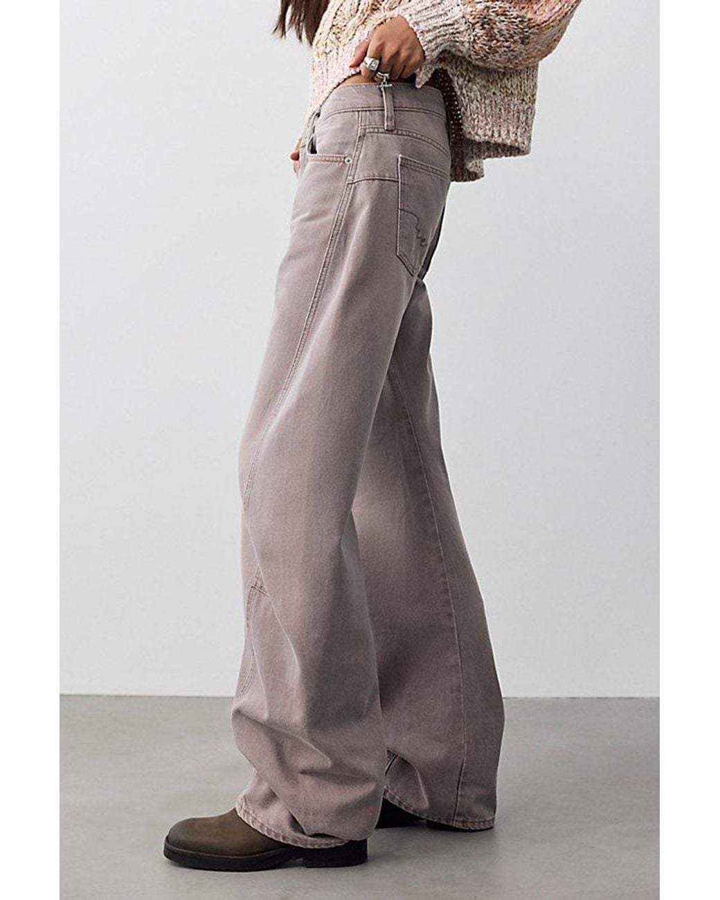 Free People Multicolor Fable Yarn-Dyed Twisted Jeans