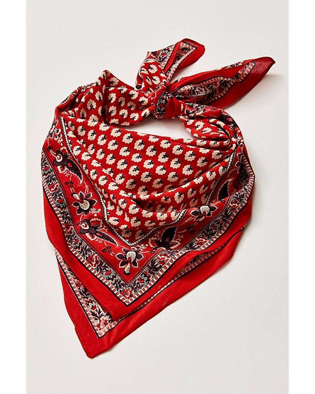 Free People Blue Lotus Paisley Print Bandana