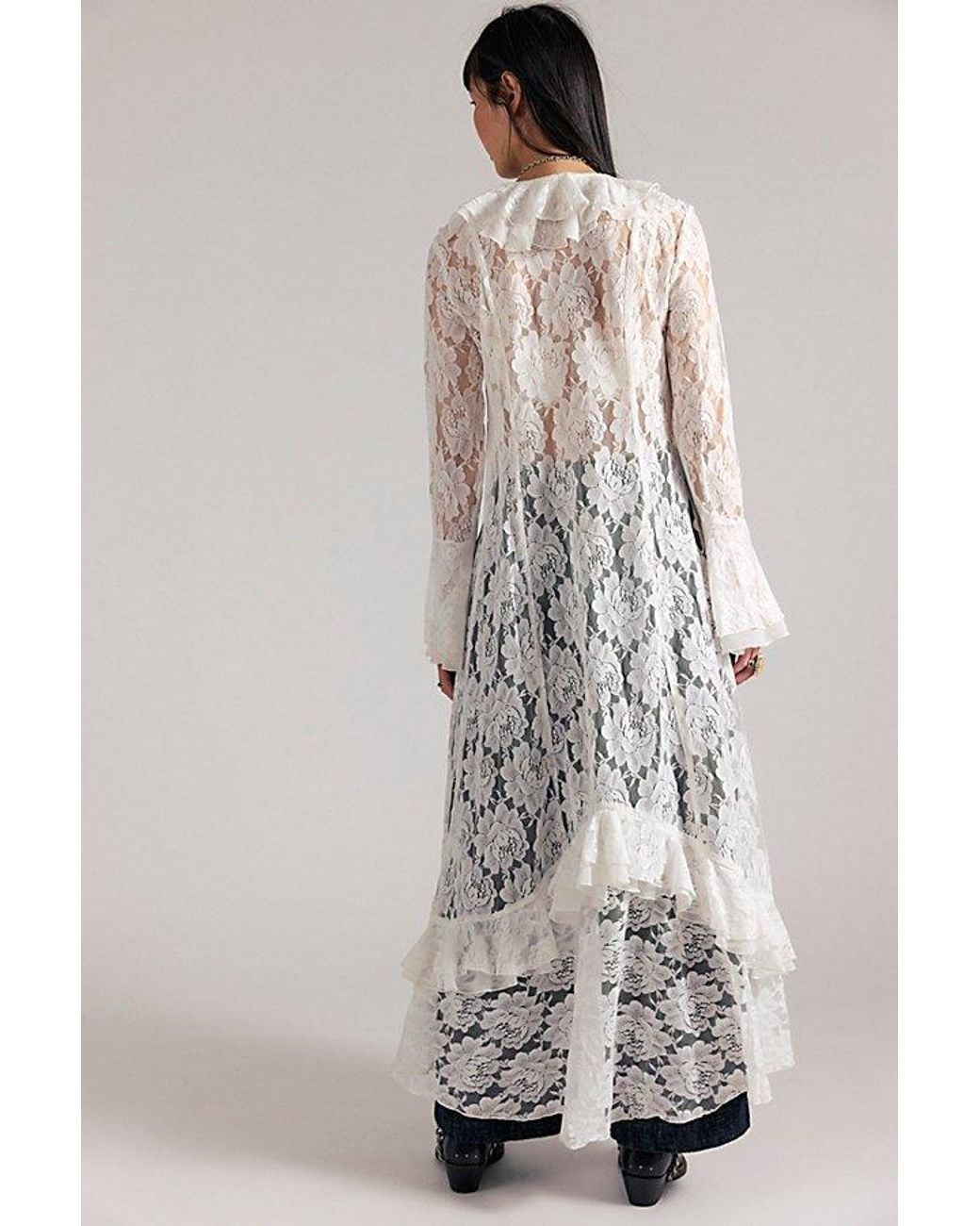 Free People Black Heirloom Maxi Top