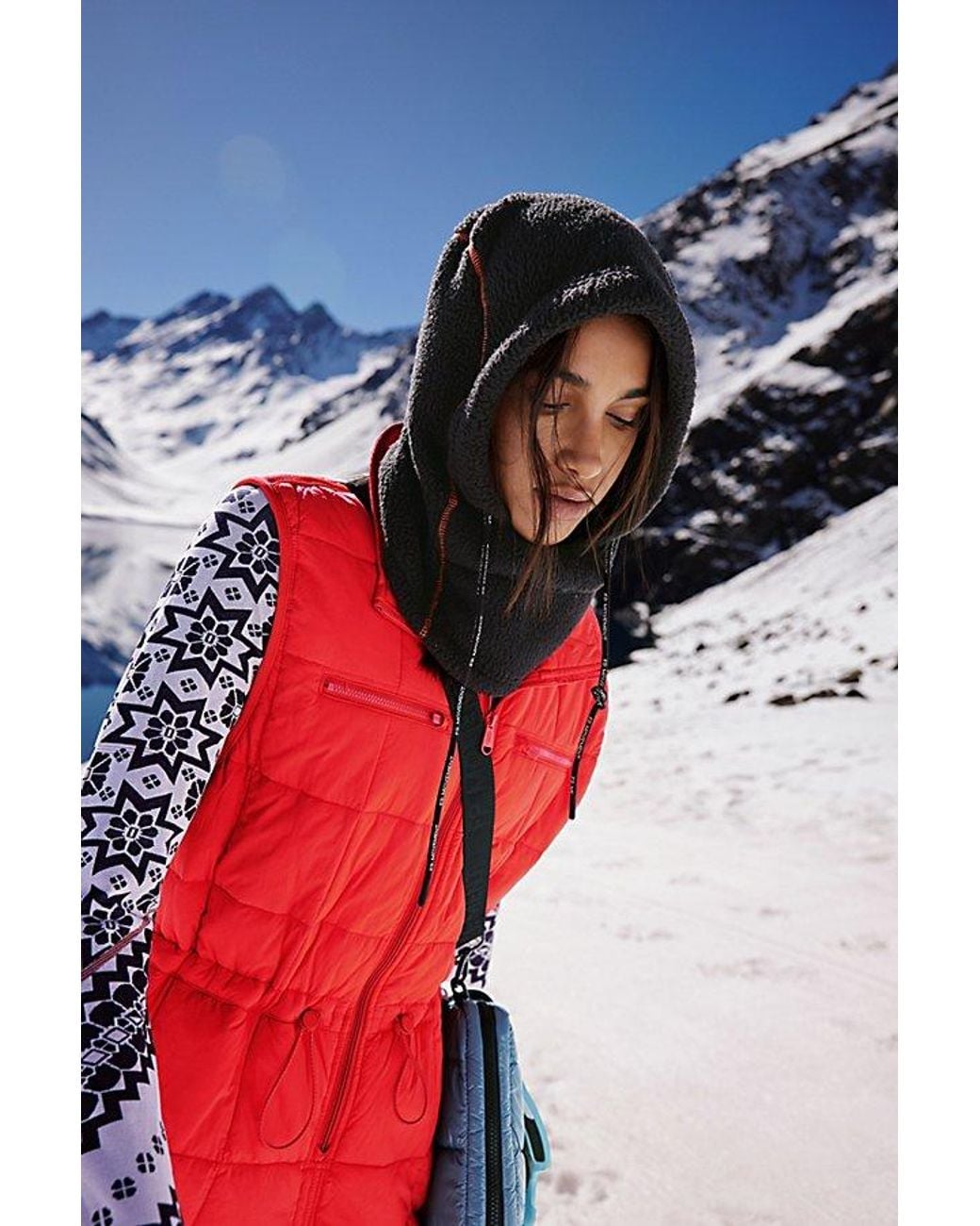 Free People Blue Hit The Slopes Balaclava At In Black