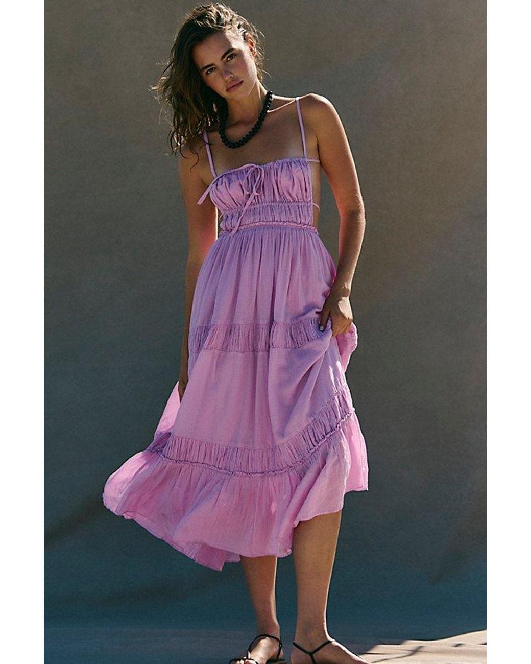 free-est Pink Taking Sides Maxi Dress By