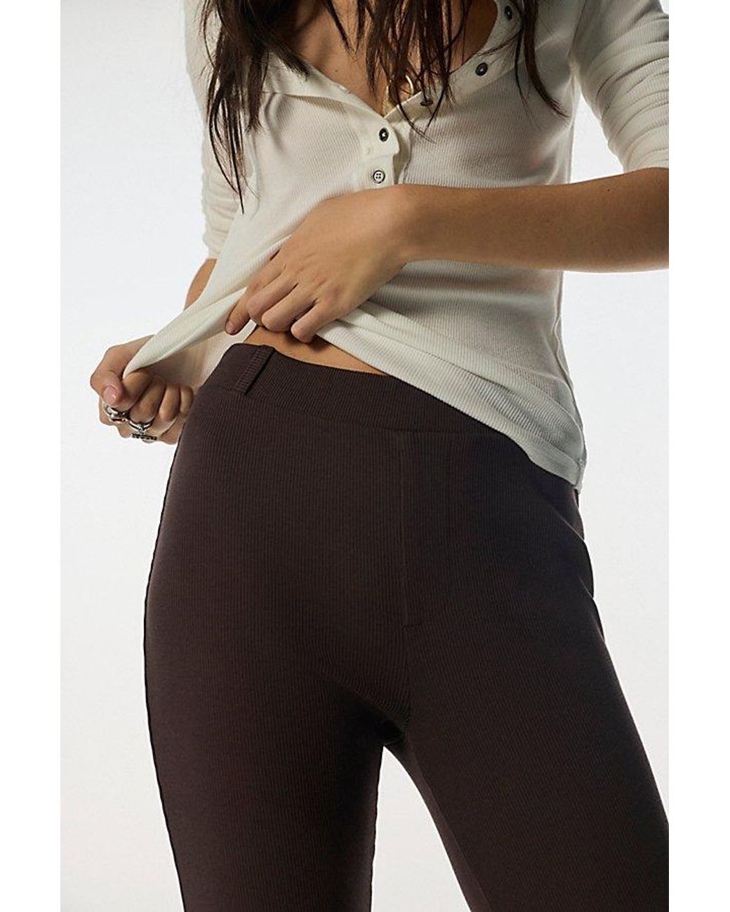 Free People Multicolor Kimmie Slim Knit Pull-On Pants