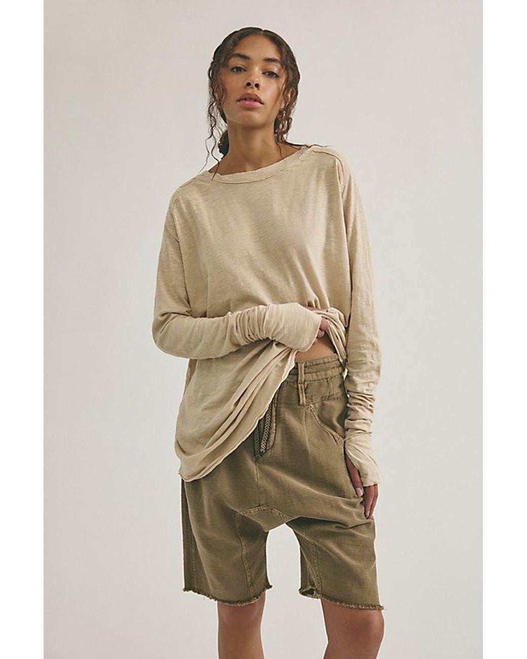 Free People Green Arden Tee