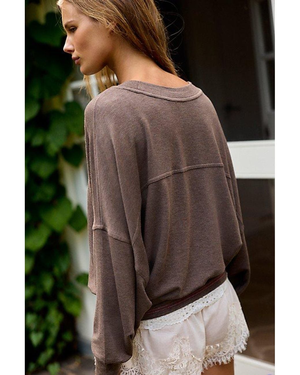Intimately By Free People Black Dream State Pullover By