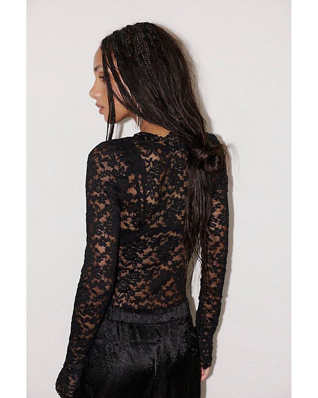 Intimately By Free People Black First Impressions Bodysuit By