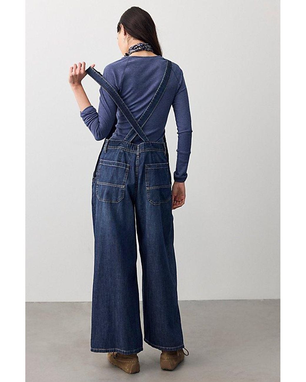 Free People Green Everly Overalls