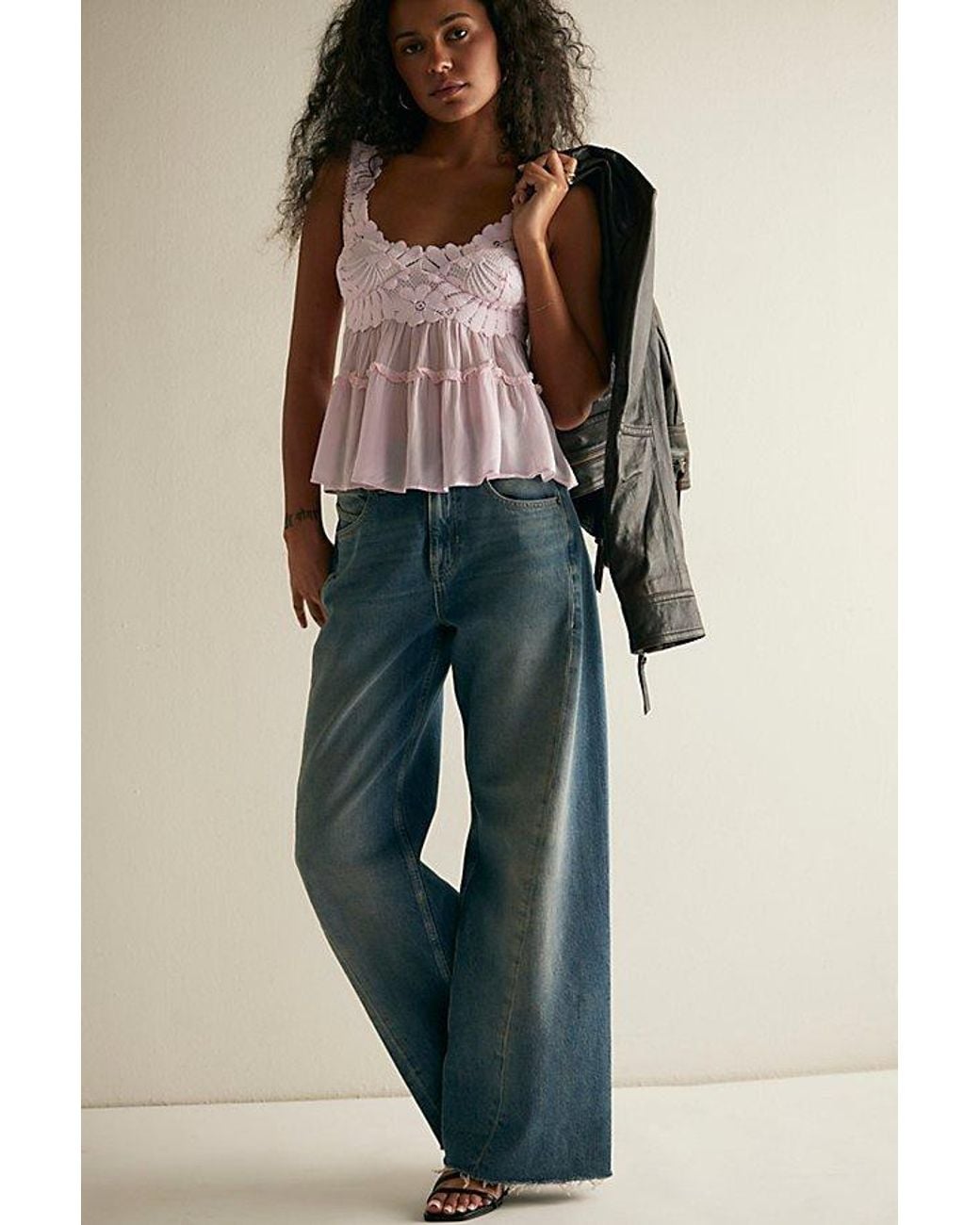 Free People Multicolor Petal Party Shapeless Cami By