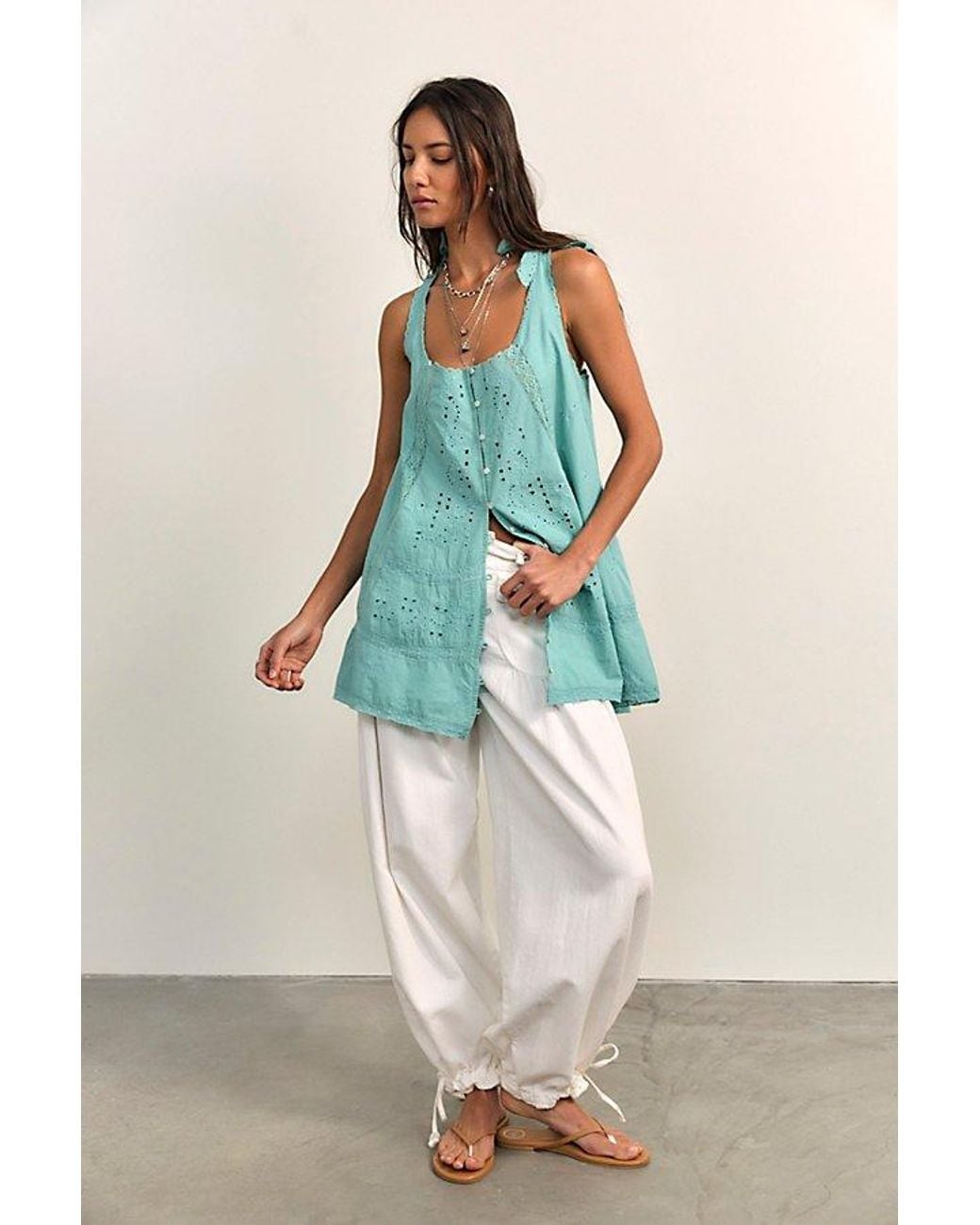 Free People Blue Penelope Mini Dress