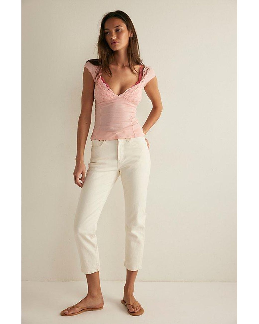 Intimately By Free People Brown Blush Hour Tee By