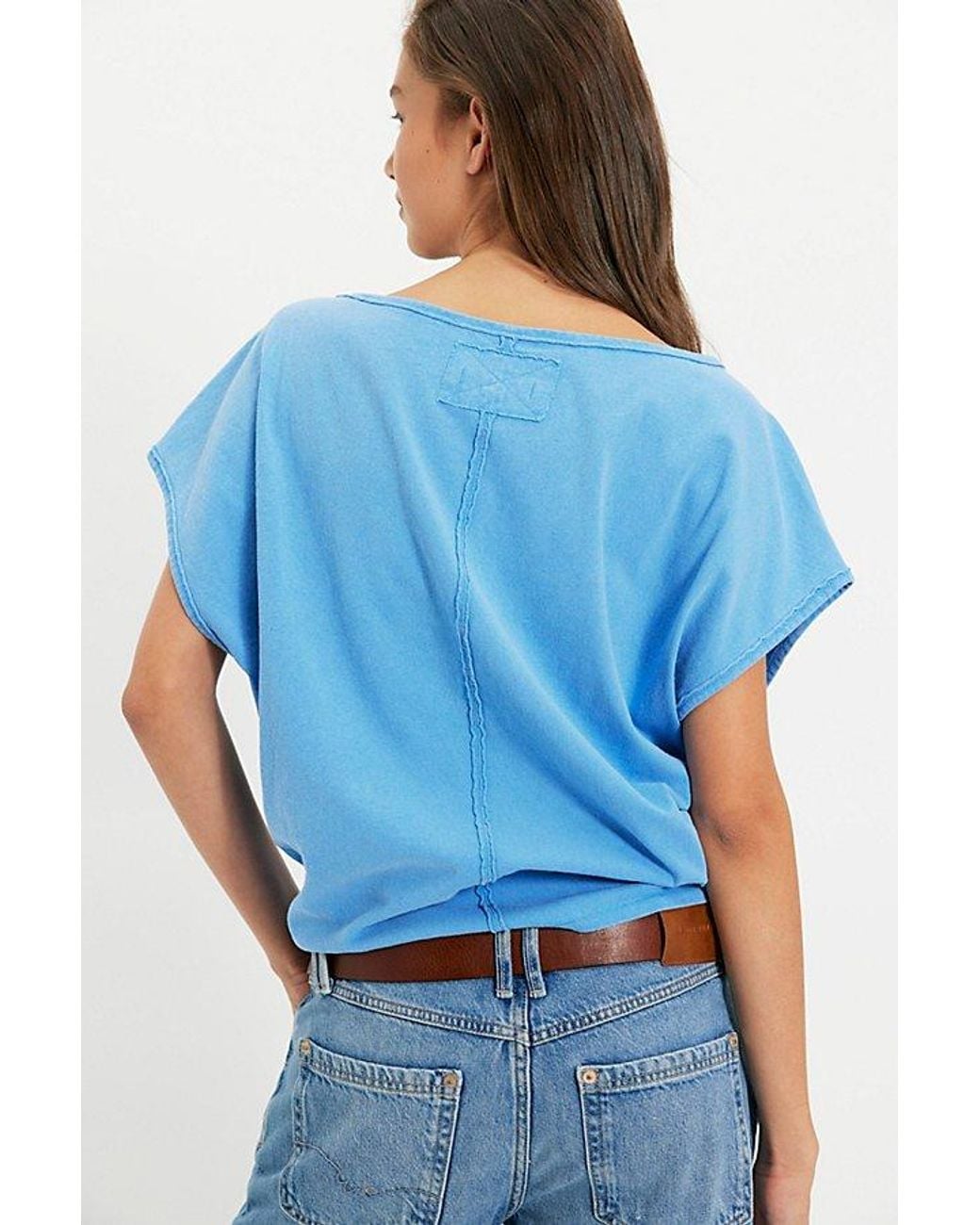 Free People Blue Peggy Tee