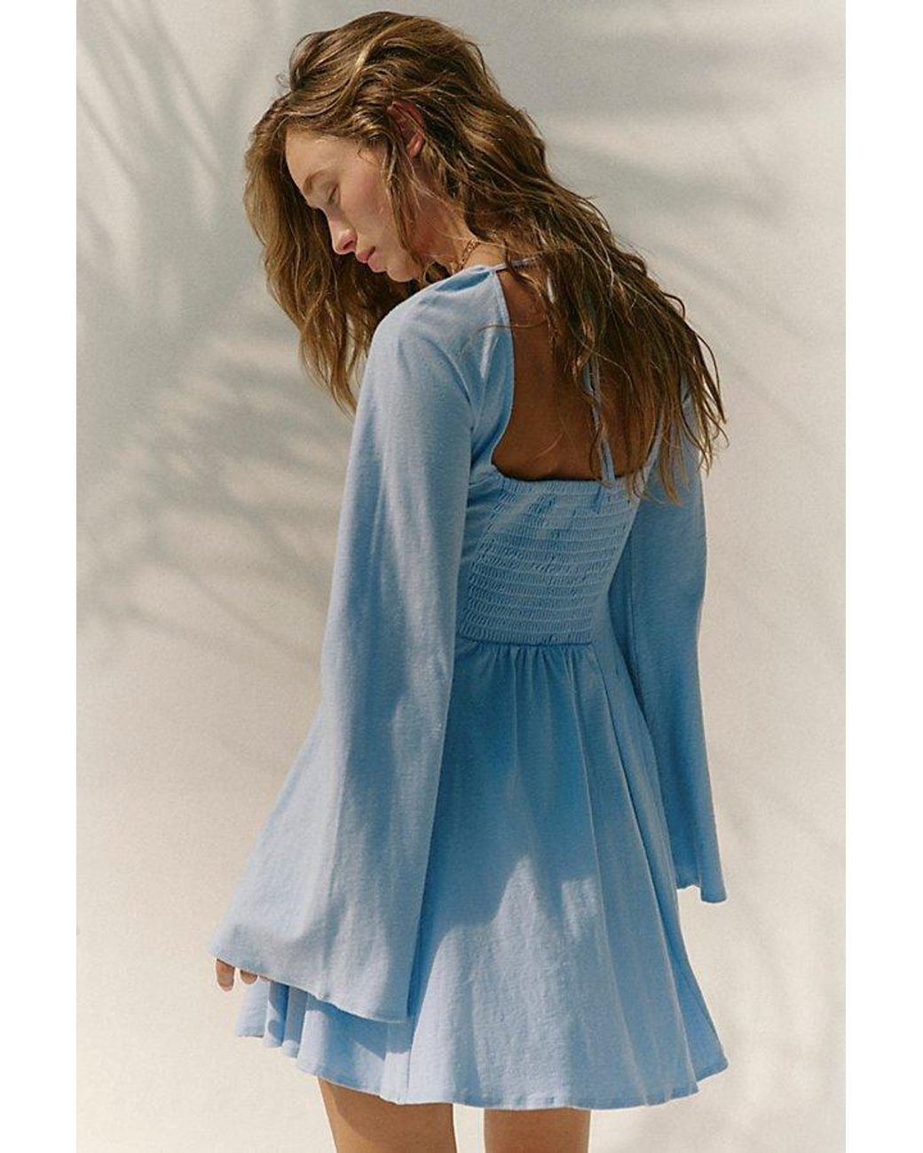free-est Blue Lumi Mini Dress By