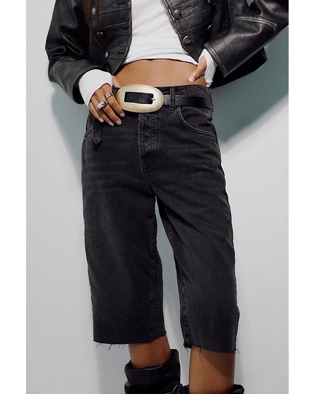 Free People Black City Cool Hip Belt
