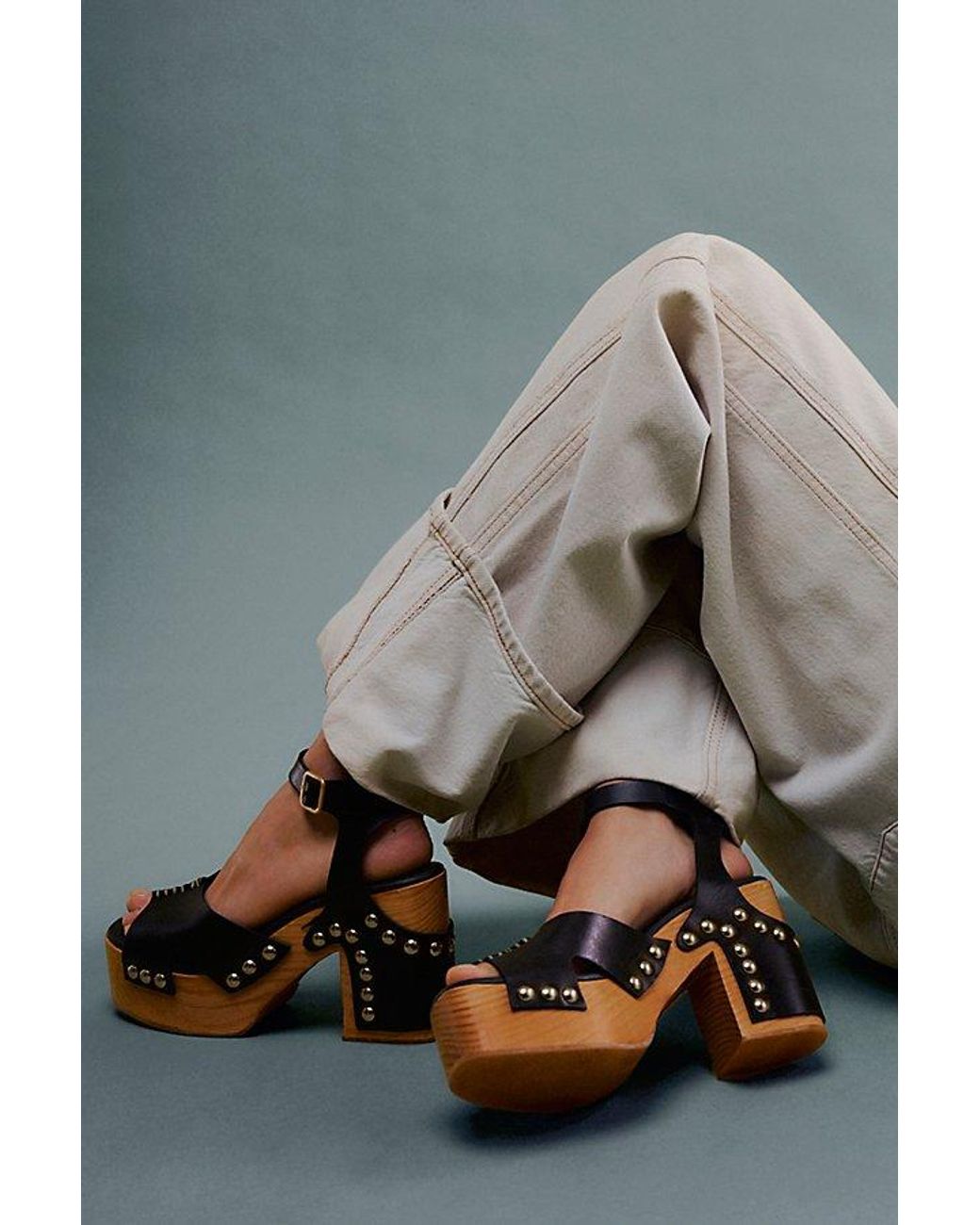 Free People Cecily Clogs in Natural Lyst