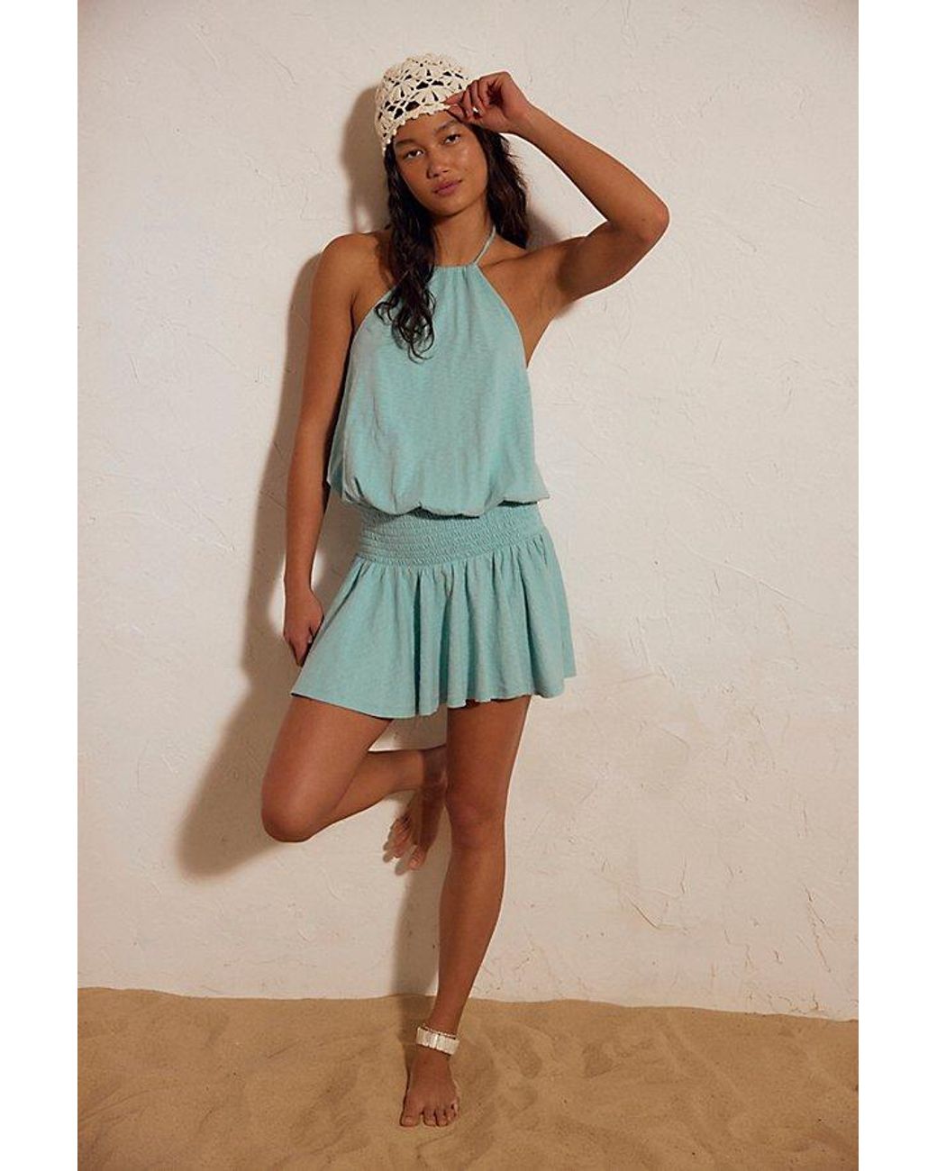 free-est Green La La Luz Mini Dress By