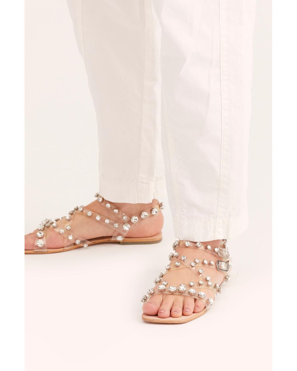 jeffrey campbell clear studded sandals