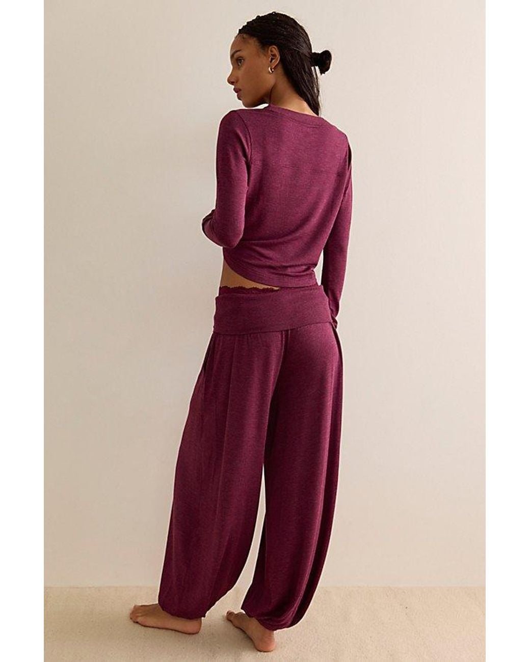 Intimately By Free People Red Dream State Joggers