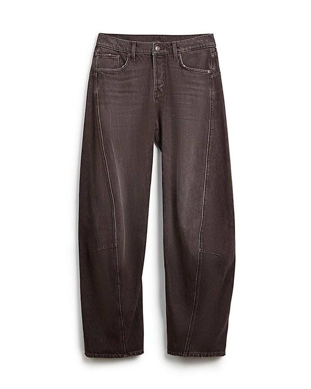 Free People Brown Fable Yarn-Dyed Twisted Jeans