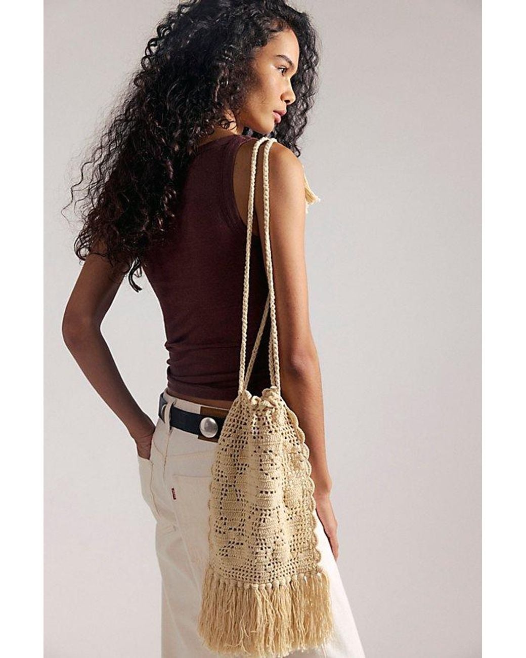 Anna Sui Natural Rose Crochet Bag