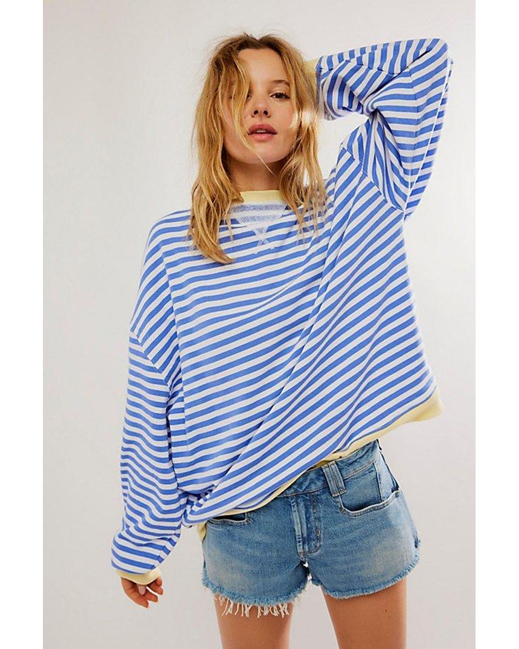 Free People ★ Classic Striped Oversized Crewneck Classic Striped Oversized Crewneck | Free People