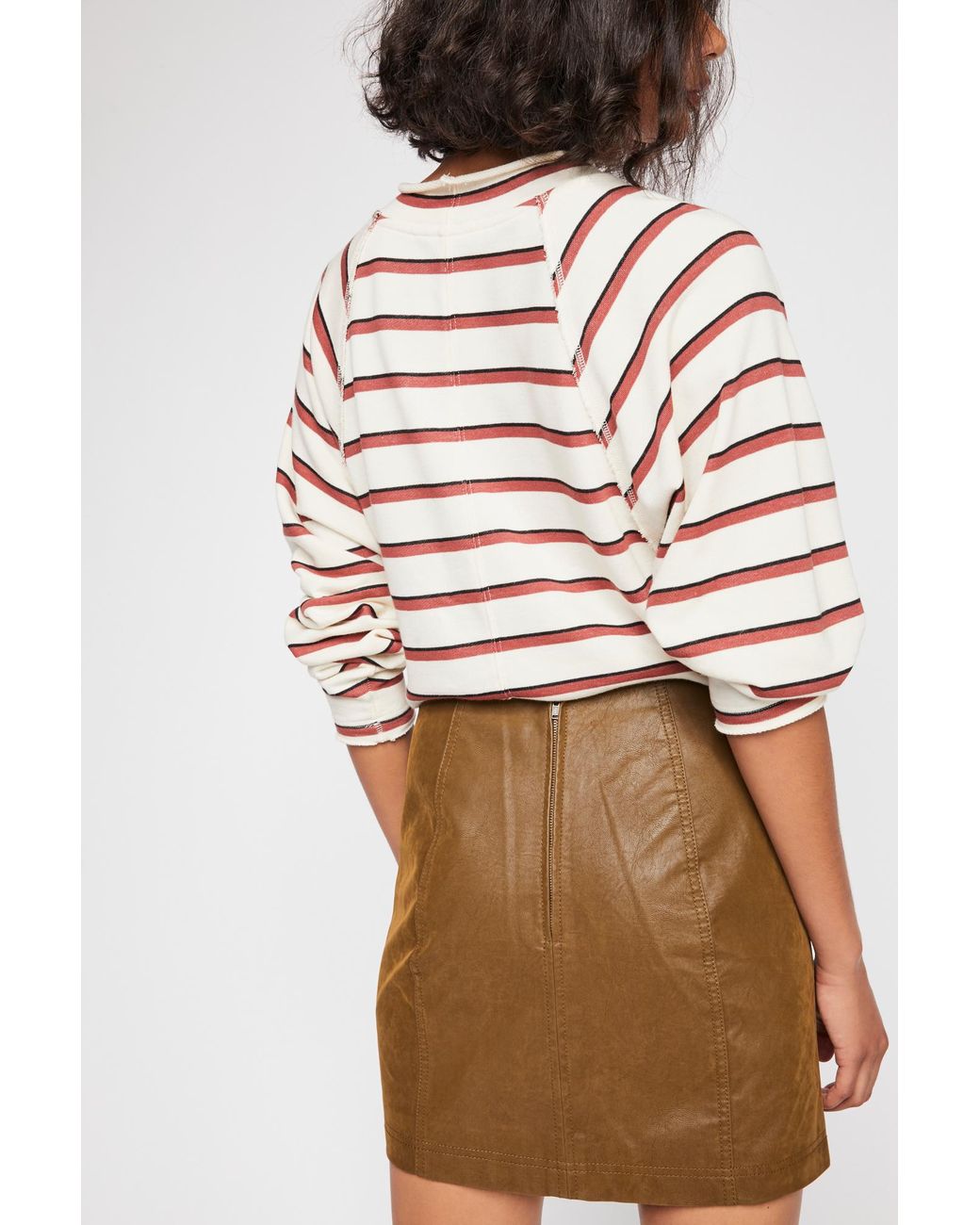 Modern femme vegan suede mini skirt hotsell