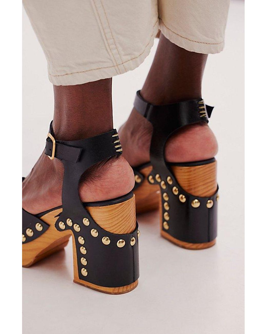 Free People Natural Cecily Clogs